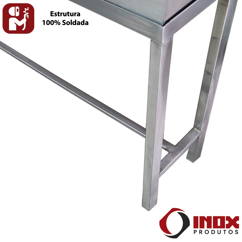 Churrasqueira Inox com Grelha para Espetinhos - Modelo Classic