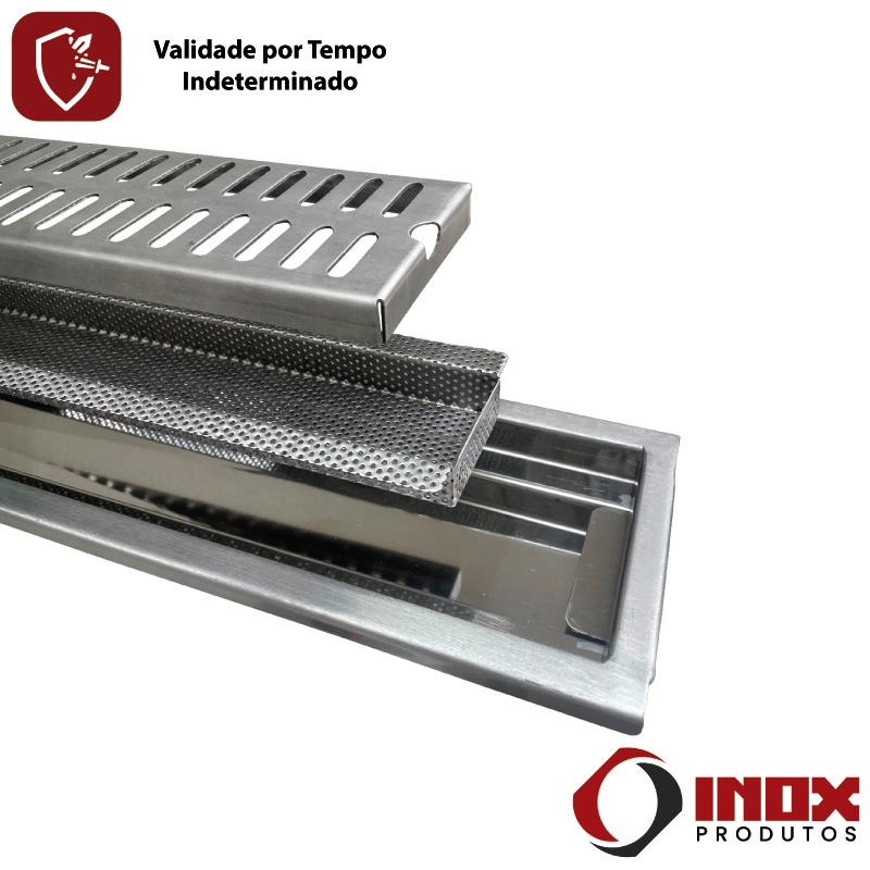 Ralo Inox com Saída na Ponta - Modelo Classic 