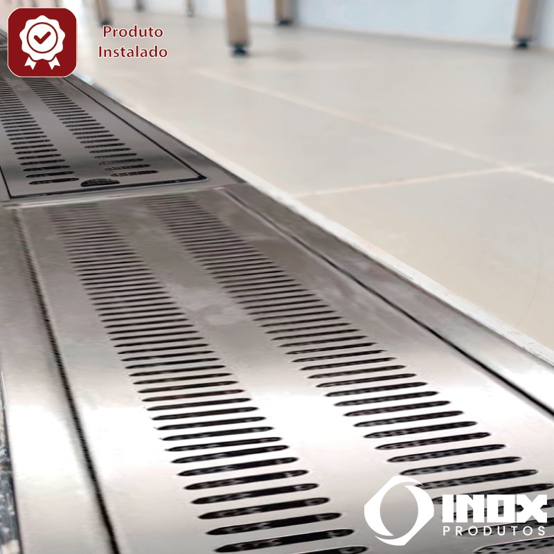 Ralo Inox com Saída na Lateral - Modelo Classic