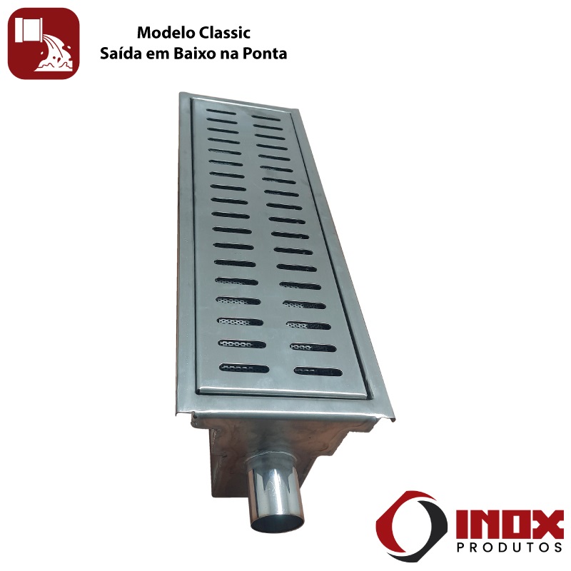 RALO INOX CLASSIC COM SIFÃO INOX E SAÍDA ...