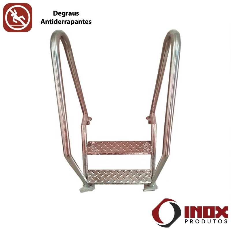 ESCADA INOX ACESSÍVEL PARA PISCINA ABILIT...