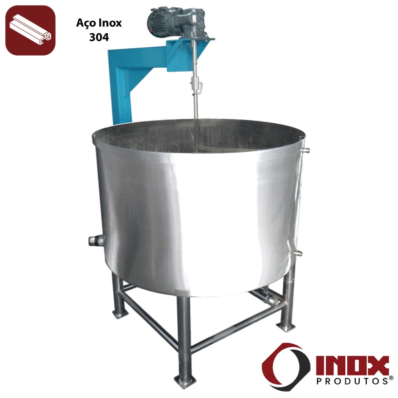 TANQUE INDUSTRIAL INOX COM COLUNA PARA MI... TANQUE INDUSTRIAL INOX COM COLUNA PARA MI...