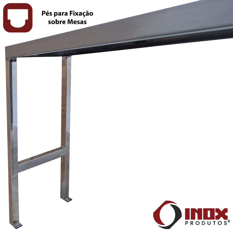 PRATELEIRA INOX PARA INSTALAÇÃO EM MESAS ...
