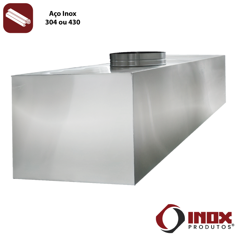 COIFA INOX DE ENCOSTO COM FILTRO INERCIAL...
