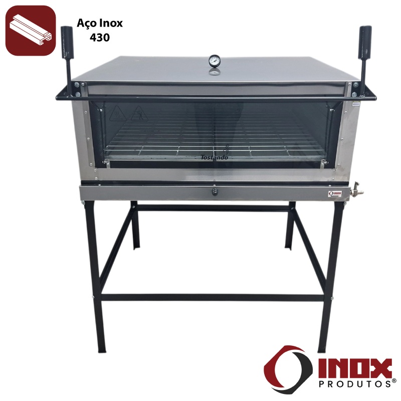 FORNO DE LASTRO INOX - MODELO FL900 - INO...