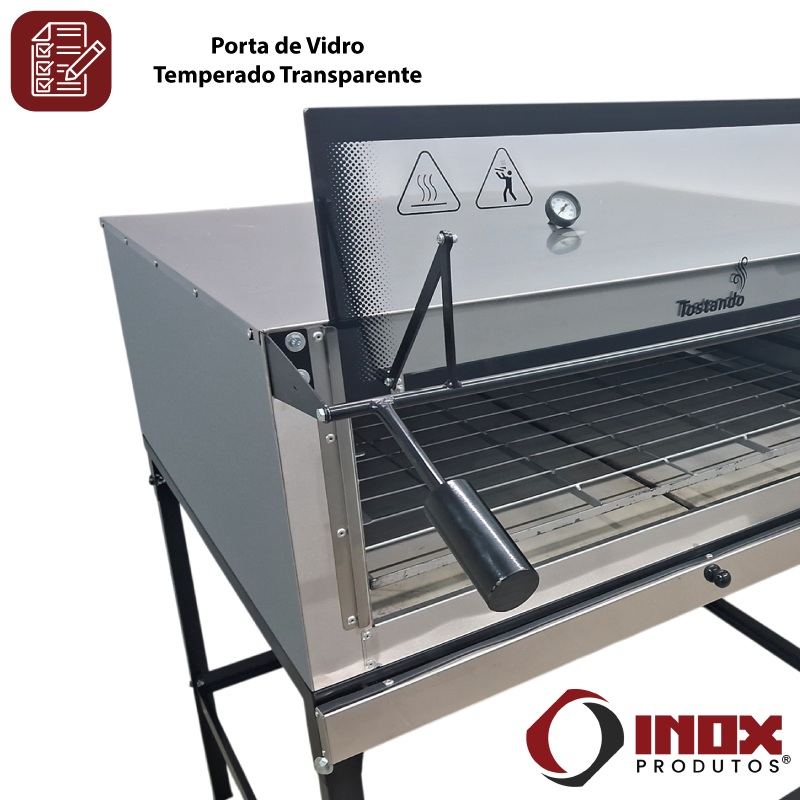 FORNO DE LASTRO INOX - MODELO FL900 - INO...