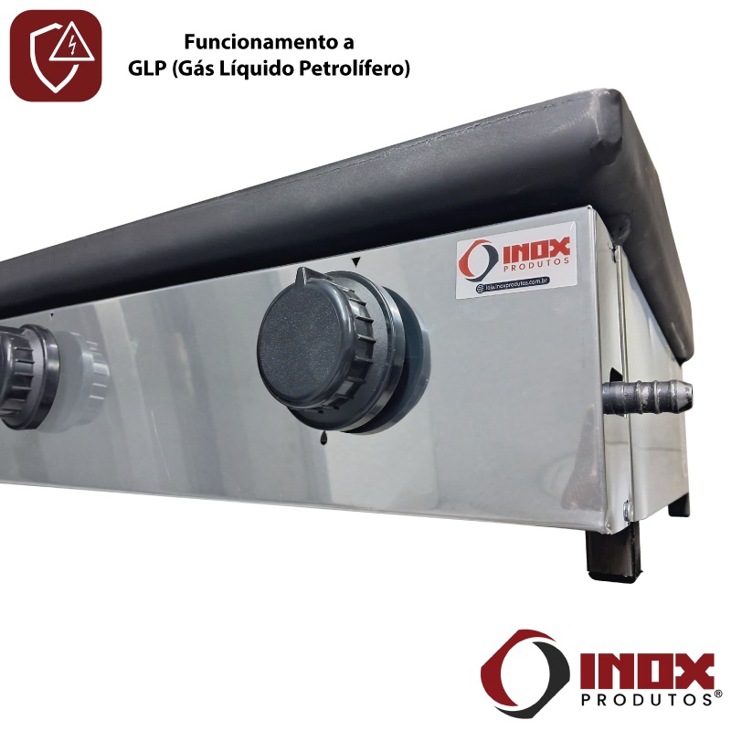 CHAPA DE LANCHE INOX BIFETEIRA - MODELO C...