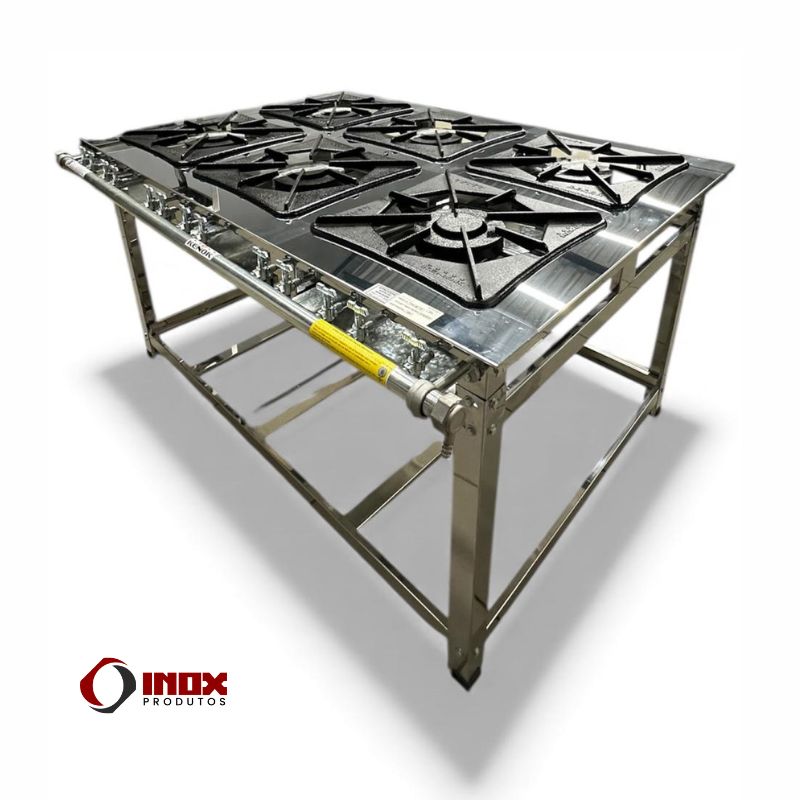 FOGÃO INDUSTRIAL FBSU6B.775 - INOX 430 - ...