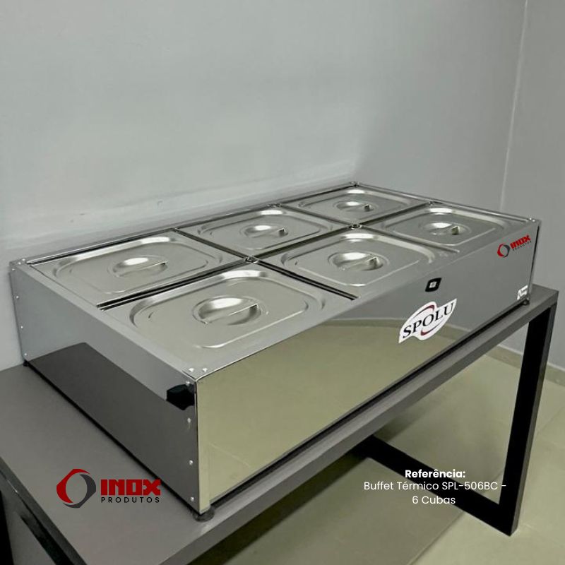 Buffet Térmico SPL-506BC - 6 Cubas Balcão...